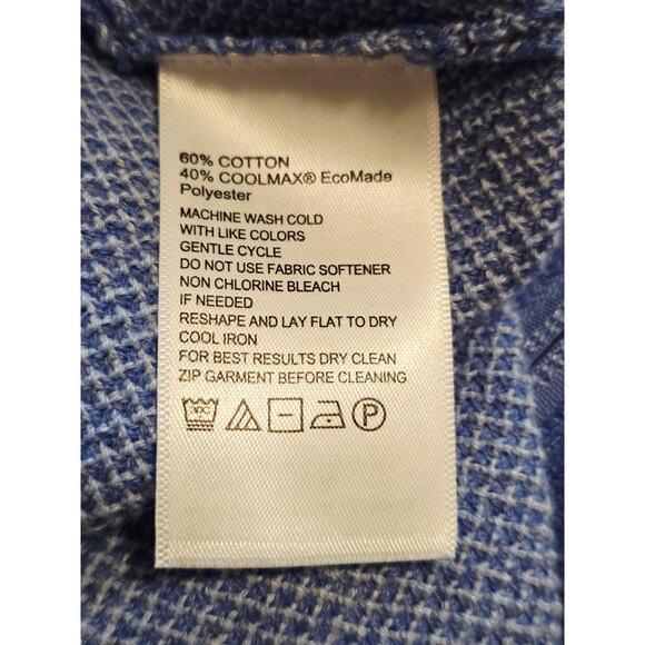 Tommy Bahama Island Zone Coolside Blue Full Zip Sweater Vest Mens XL - Picture 6 of 6